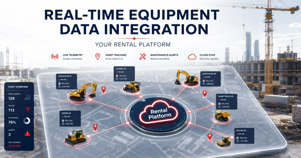 Equipment rental data integration
