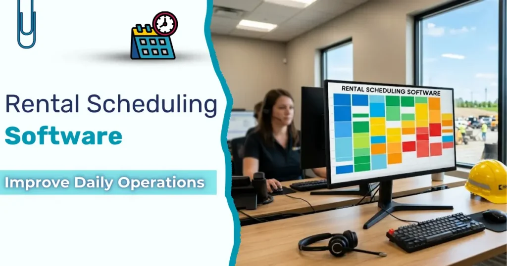 Equipment rental scheduling software