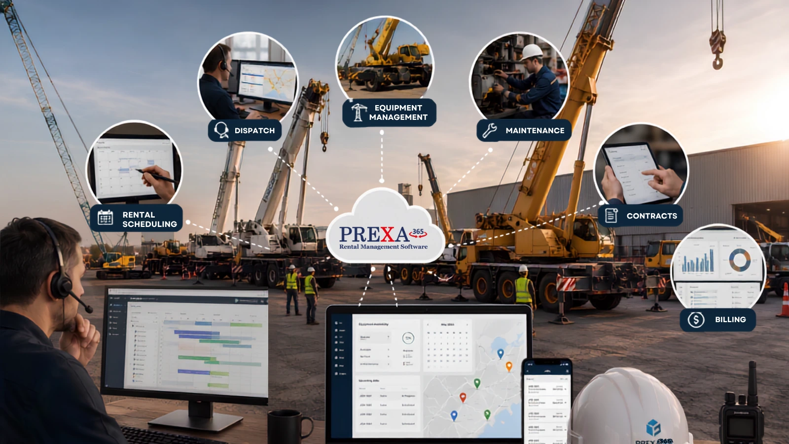 Crane Rental Management Software Workflow