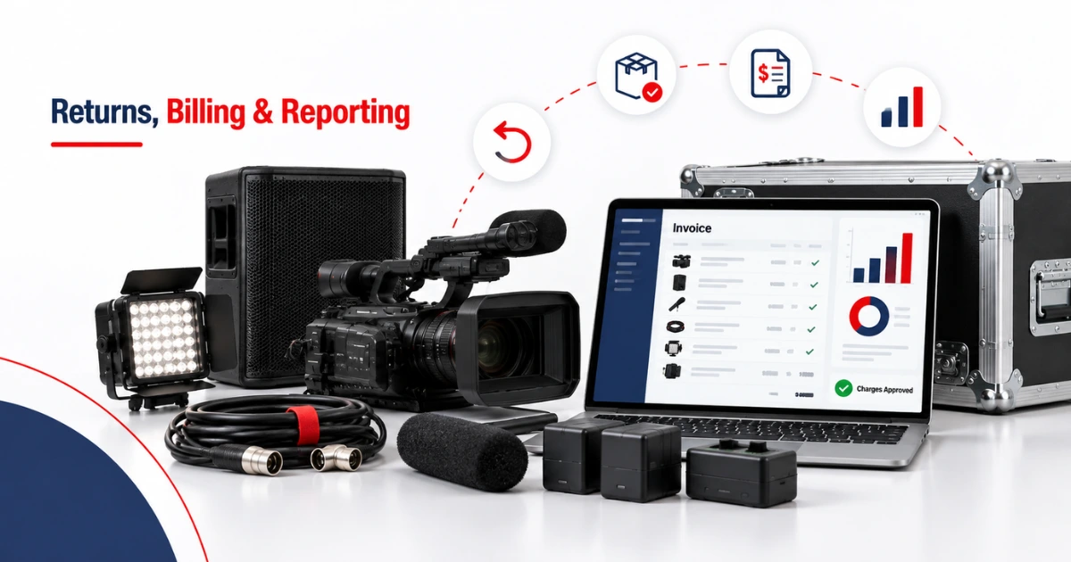 AV Rental management software workflow