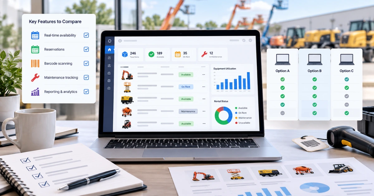 Rental inventory management software dashboards