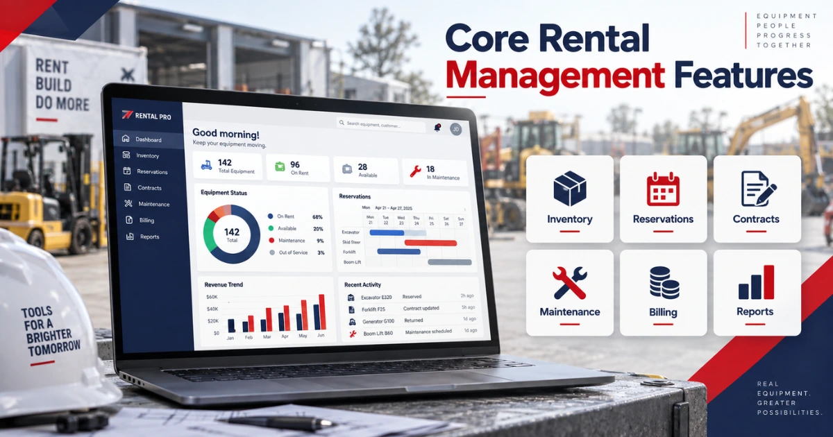 rental management system terms and working
