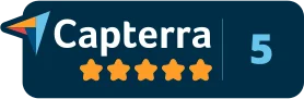 Capterra 5 star rating