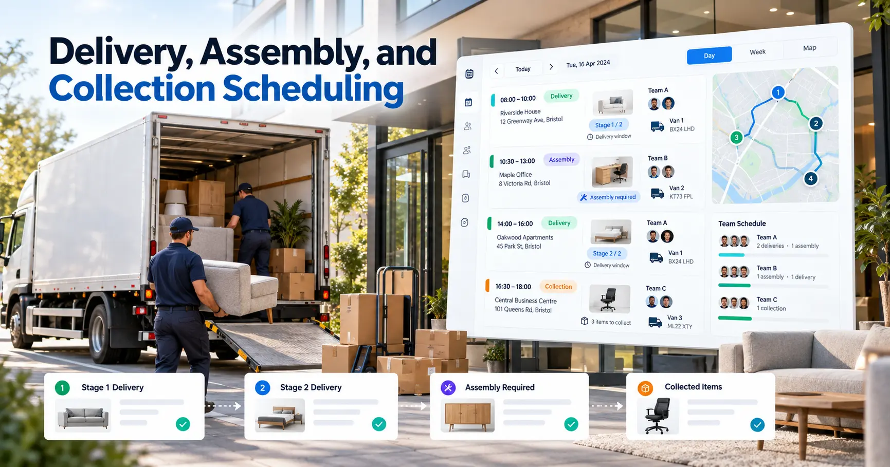 Furniture rental software workflow